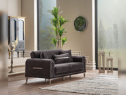 Orion Convertible Loveseat Grey in Grey - 101-ORI-TUR376-2