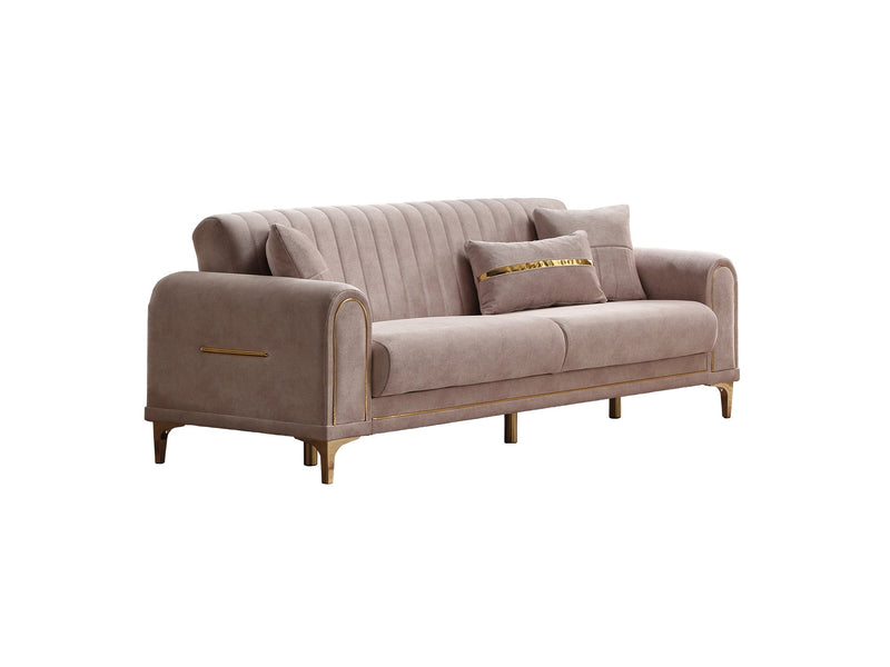 Orion Convertible Sofa Cream in Cream - 101-ORI-TUR276-3
