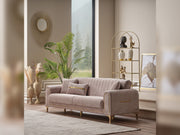 Orion Convertible Sofa Cream in Cream - 101-ORI-TUR276-3