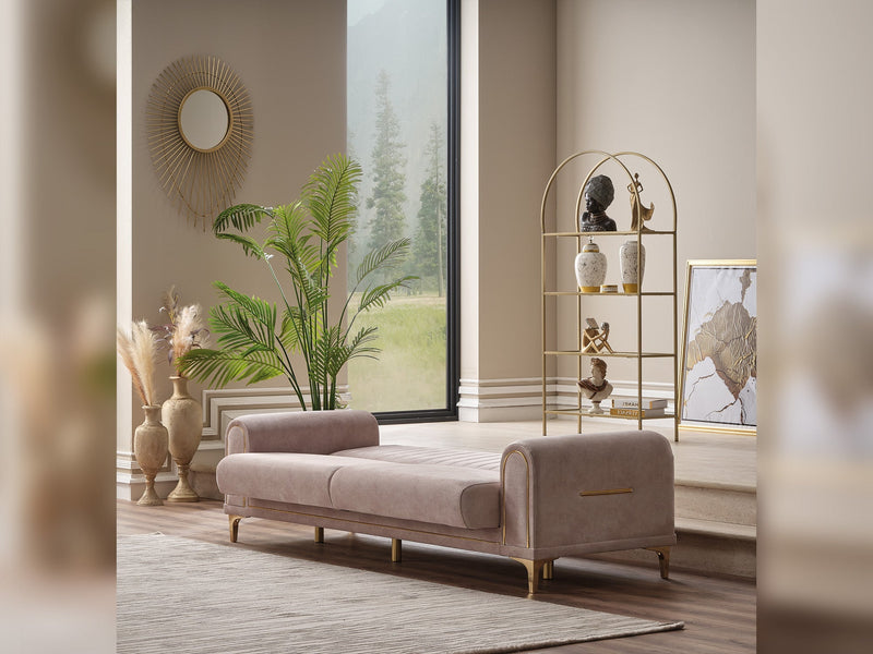 Orion Convertible Sofa Cream in Cream - 101-ORI-TUR276-3