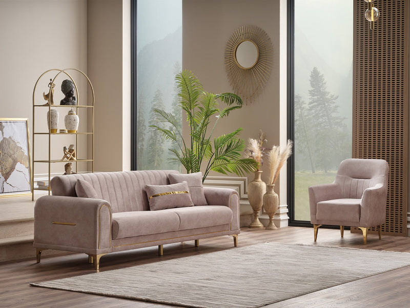 Orion Convertible Sofa Cream in Cream - 101-ORI-TUR276-3