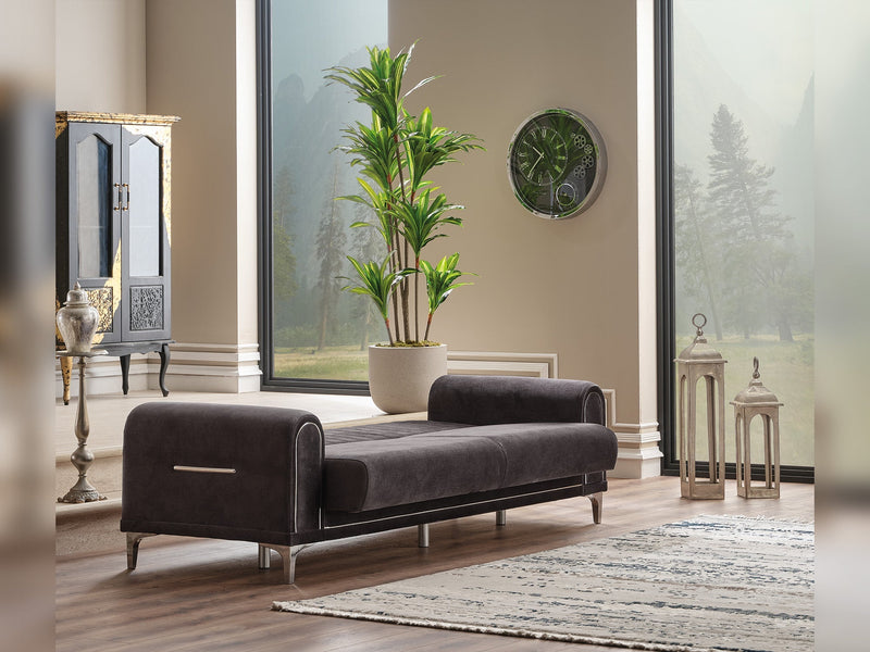 Orion Convertible Sofa Grey in Grey - 101-ORI-TUR376-3