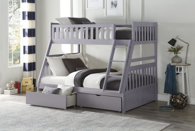 Orion Gray Twin/Full Bunk Bed | B2063 - DMV FurnitureBunk Bed