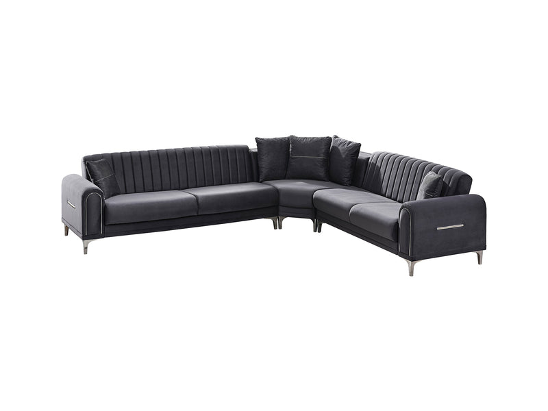 Orion Sectional Sofa in Anthracite - 200-SER-ORI-ANKA154-S