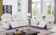 Orlando White Sofa & Loveseat & Chair - ORLANDO-WT-SLC