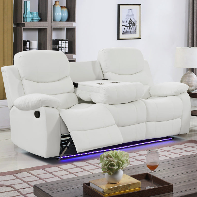 Orlando White Sofa & Loveseat - ORLANDO-WT-SLS