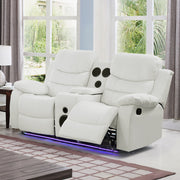 Orlando White Sofa & Loveseat - ORLANDO-WT-SLS