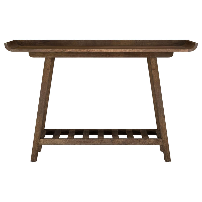 Ornelas 46-inch Console Table with Slatted Shelf Mango Brown - 950415