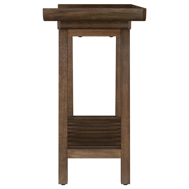 Ornelas 46-inch Console Table with Slatted Shelf Mango Brown - 950415