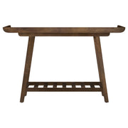 Ornelas 46-inch Console Table with Slatted Shelf Mango Brown - 950415