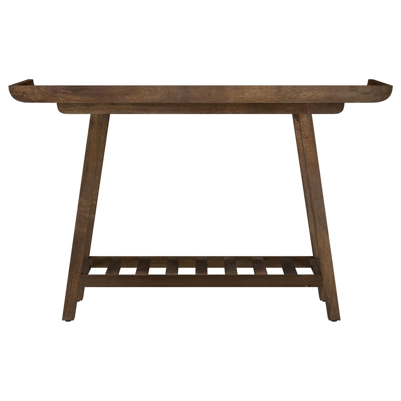 Ornelas 46-inch Console Table with Slatted Shelf Mango Brown - 950415