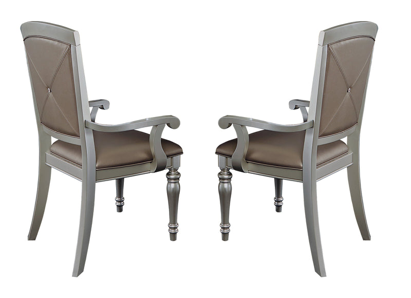 Orsina Silver Mirrored Extendable Dining Set - DMV FurnitureDining Room Set