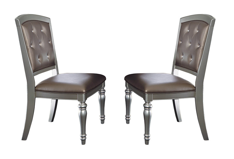 Orsina Silver Mirrored Extendable Dining Set - DMV FurnitureDining Room Set