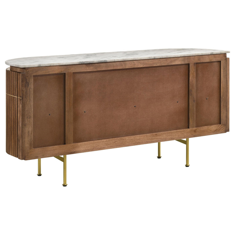 Ortega 4-door Marble Top Sideboard Buffet Cabinet Natural - 105145