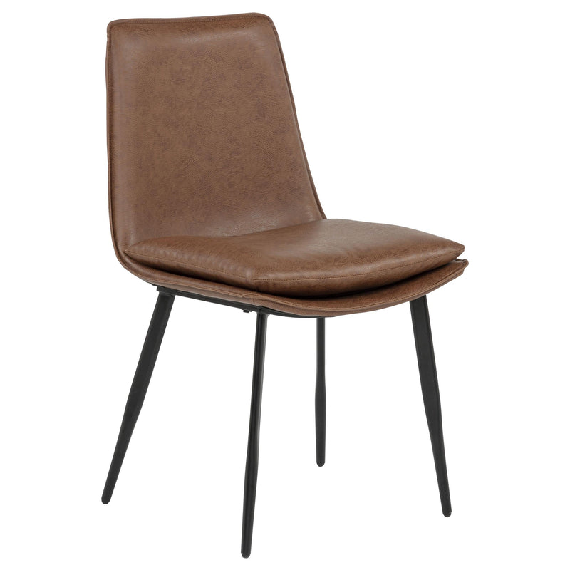 Ortega Upholstered Dining Side Chair Coffee (Set of 2) - 115472
