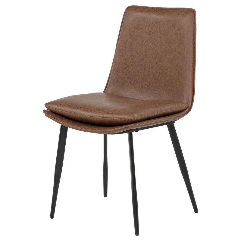 Ortega Upholstered Dining Side Chair Coffee (Set of 2) - 115472