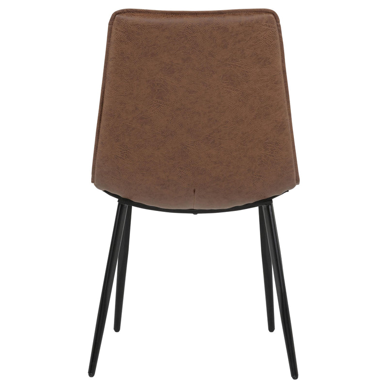 Ortega Upholstered Dining Side Chair Coffee (Set of 2) - 115472