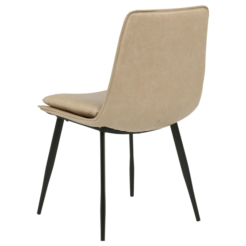 Ortega Upholstered Dining Side Chair Tan (Set of 2) - 115472TAN