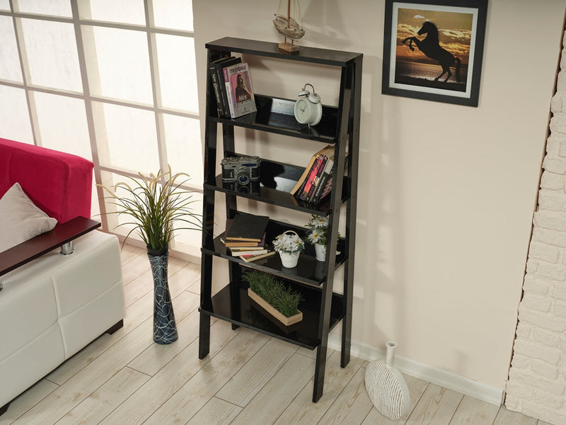 Oscar Bookcase in Black - 710-OSC-BC-BLACK