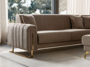 Othello Sectional Sofa in Beige - 200-ST-OTH-FLORIA07-S