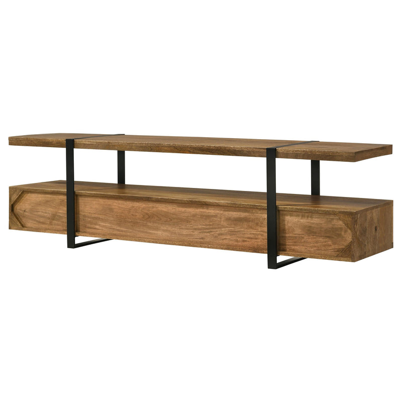 Otto 5-drawer Mango Wood 70-inch TV Stand Media Console Brown - 703243