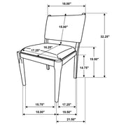 Ottowa Upholstered Dining Side Chair Brown (Set of 2) - 193662