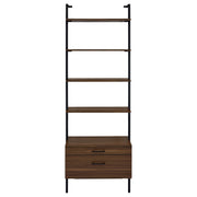 Owens 3-piece 96-inch Wall Mounted Bookshelf Set Walnut - 980074-S3