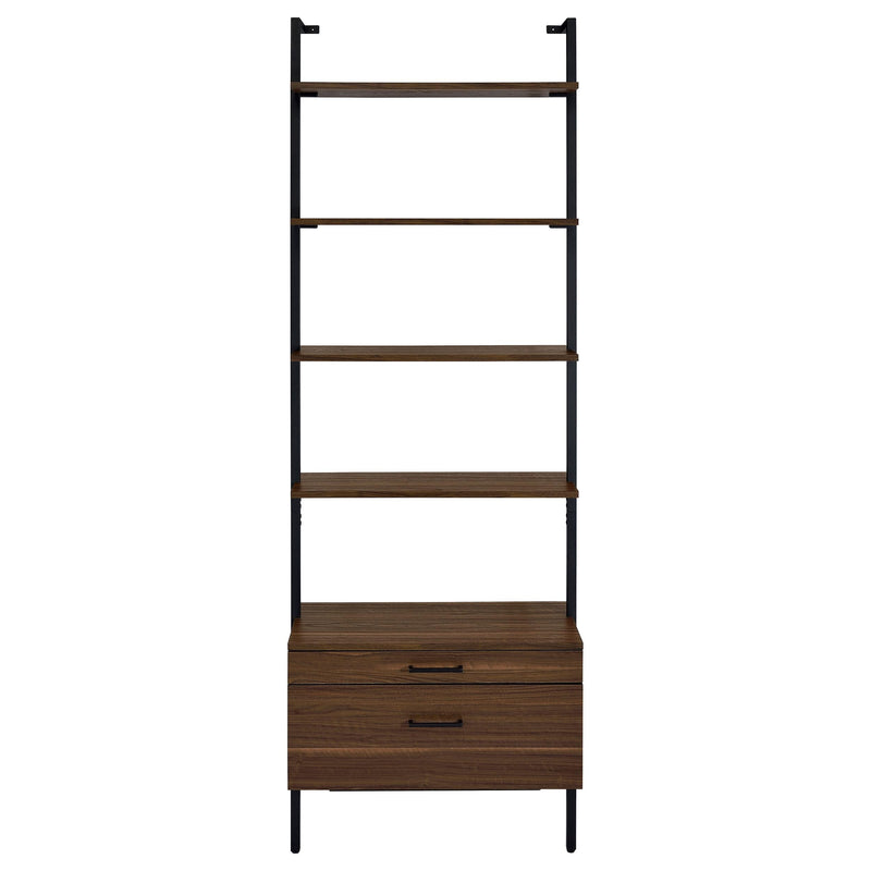 Owens 3-piece 96-inch Wall Mounted Bookshelf Set Walnut - 980074-S3