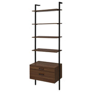 Owens 3-piece 96-inch Wall Mounted Bookshelf Set Walnut - 980074-S3