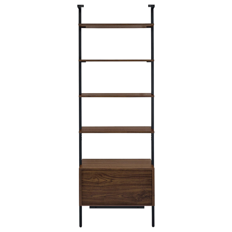 Owens 3-piece 96-inch Wall Mounted Bookshelf Set Walnut - 980074-S3