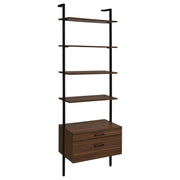 Owens 96-inch 4-shelf Storage Wall Bookshelf Walnut - 980074