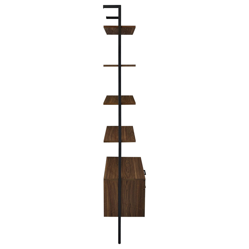 Owens 96-inch 4-shelf Storage Wall Bookshelf Walnut - 980074