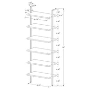 Owens 96-inch 6-shelf Wall Bookshelf Walnut - 980072