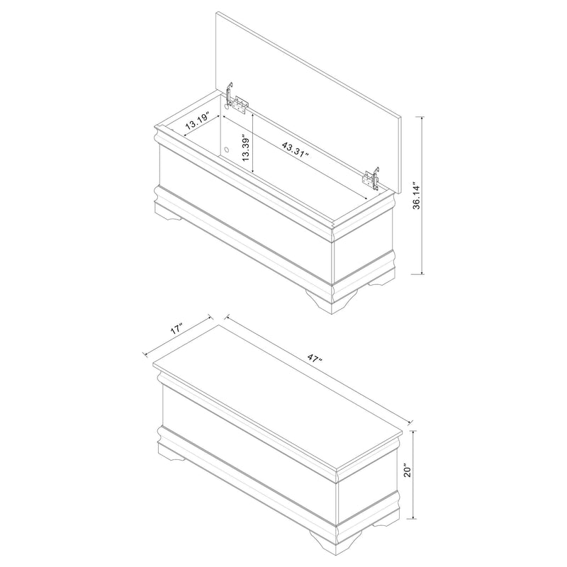 Pablo Cedar Chest Warm Brown - 900022
