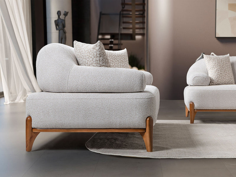 Pablo Convertible Loveseat in Cream - 200-ST-PAB-SOFT03-2