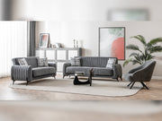 Palermo Chair Grey in Grey - 101-PAL-ROM07-B