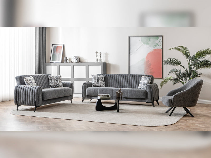 Palermo Chair Grey in Grey - 101-PAL-ROM07-B