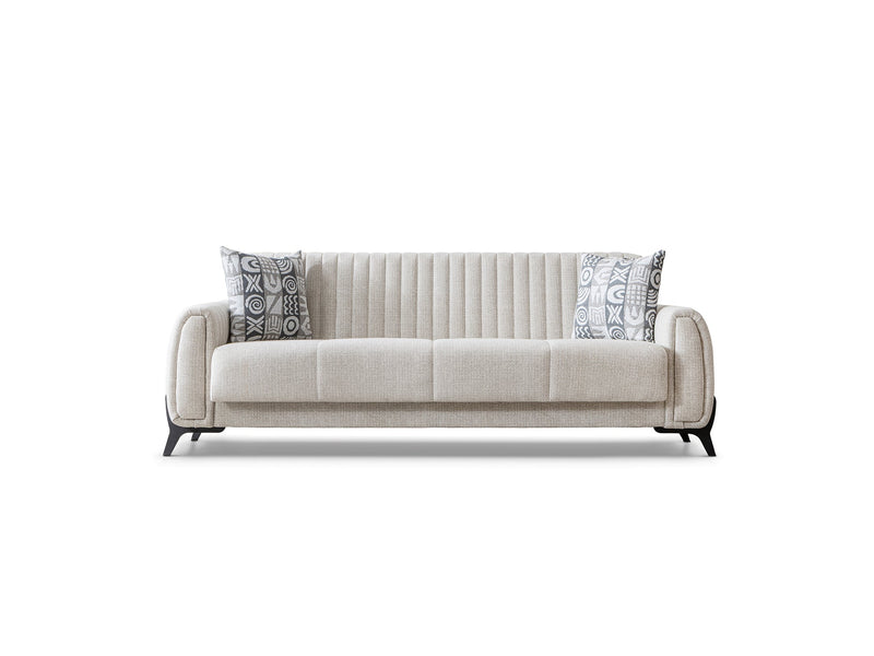 Palermo Convertible Sofa Cream in Cream - 101-PAL-ROM01-3