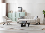 Palermo Convertible Sofa Cream in Cream - 101-PAL-ROM01-3