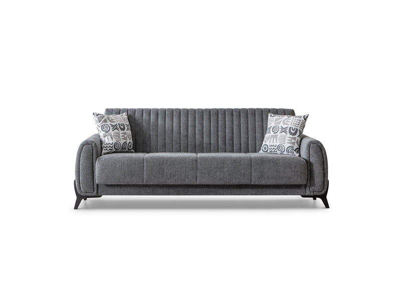 Palermo Convertible Sofa Grey in Grey - 101-PAL-ROM07-3