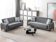Palermo Convertible Sofa Grey in Grey - 101-PAL-ROM07-3