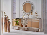 Palermo San Diningroom (Consol With Mirror & Dining Table & 6 Dining Chair) - 200-SAN-PAL-DT-6-SET
