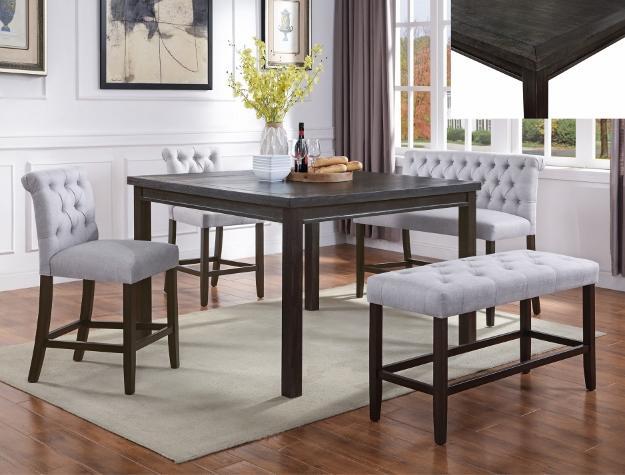 Palmer Gray Counter Height Set - DMV FurnitureCounter Height Set