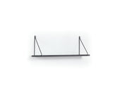 Palmer Single Shelf in Walnut-Chrome - 760-PAL-MT190901
