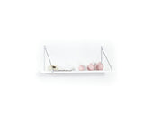Palmer Single Shelf in Walnut-Chrome - 760-PAL-MT190901