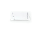 Palmer Single Shelf in Walnut-Chrome - 760-PAL-MT190901
