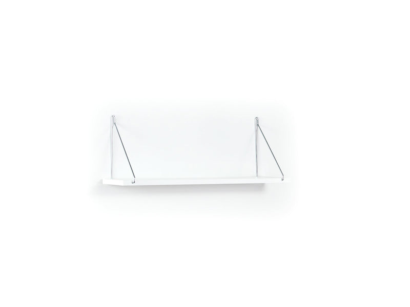 Palmer Single Shelf in Walnut-Chrome - 760-PAL-MT190901