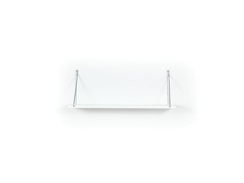 Palmer Single Shelf in Walnut-Chrome - 760-PAL-MT190901