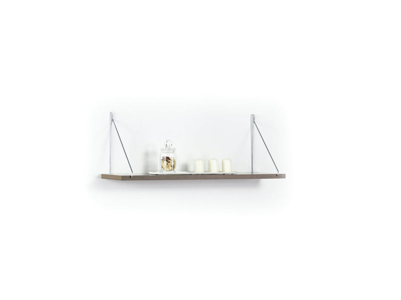 Palmer Single Shelf in Walnut-Yellow - 760-PAL-MT190902