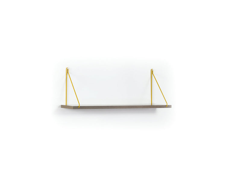 Palmer Single Shelf in Walnut-Yellow - 760-PAL-MT190902